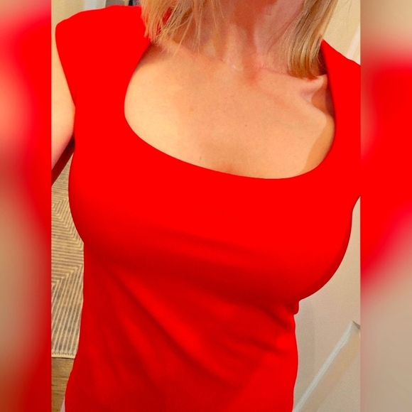 Express Tops - NWT Express Body Contouring Red Bodysuit - SIZE M